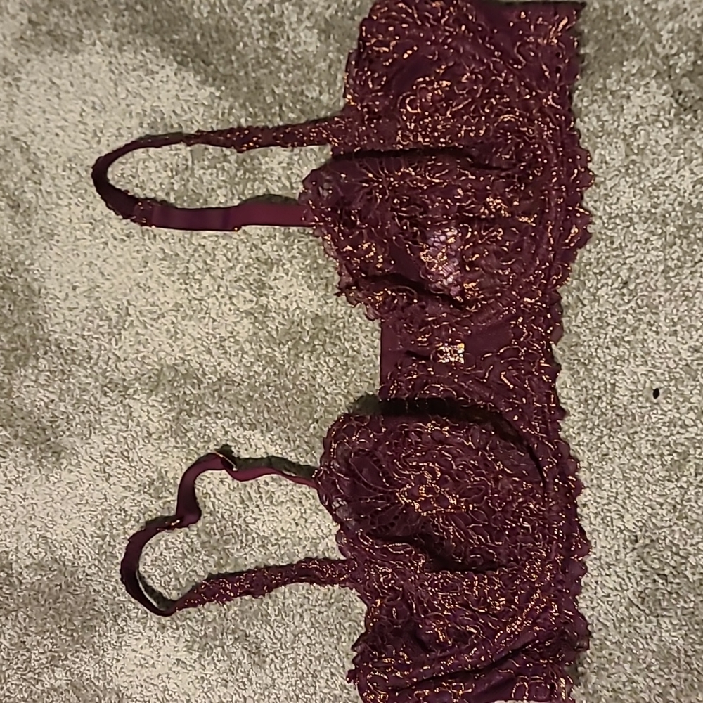 Corded lace balconette bra